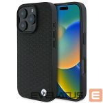 Другой аксессуар для телефона BMW  BMW Signature Leather Diamond Metal Logo MagSafe Case for iPhone 16 Pro Max - Black 