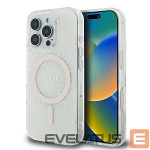 Другой аксессуар для телефона Guess  Guess IML 4G Background MagSafe iPhone 16 Pro Case - White