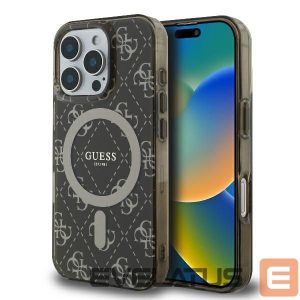 Другой аксессуар для телефона Guess  Guess IML 4G Background MagSafe iPhone 16 Pro Case - Brown