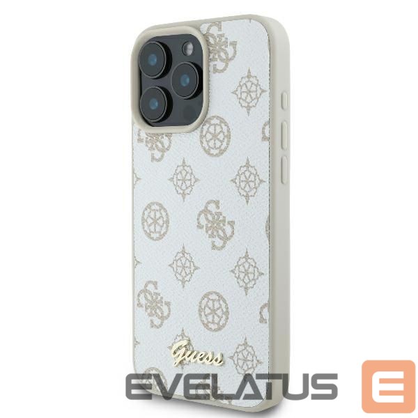 Другой аксессуар для телефона Guess Guess Peony Script Logo MagSafe iPhone 16 Pro Case - White