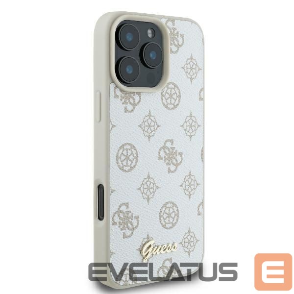Другой аксессуар для телефона Guess Guess Peony Script Logo MagSafe iPhone 16 Pro Case - White