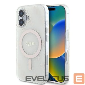 Другой аксессуар для телефона Guess  Guess IML 4G Background MagSafe Case for iPhone 16 Plus - White
