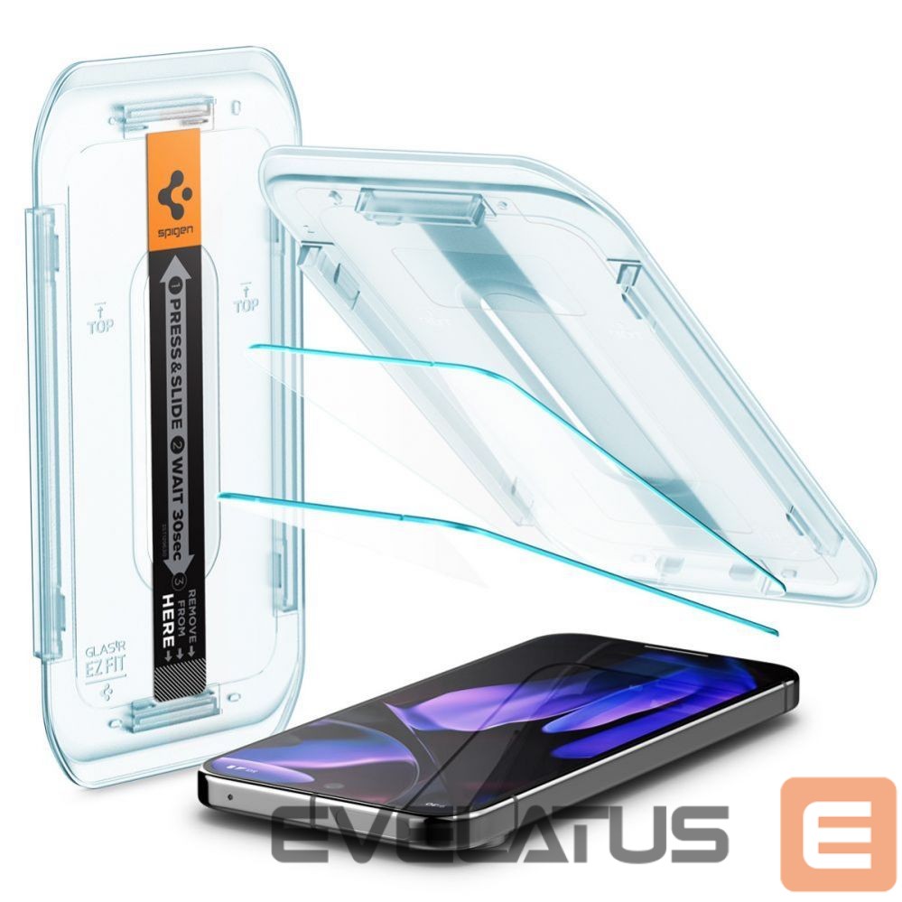 Другой аксессуар для телефона Spigen Spigen Glas.tR EZ Fit Tempered Glass with Applicator for Google Pixel 10 / 10 Pro / 9 / 9 Pro (2 pcs.)