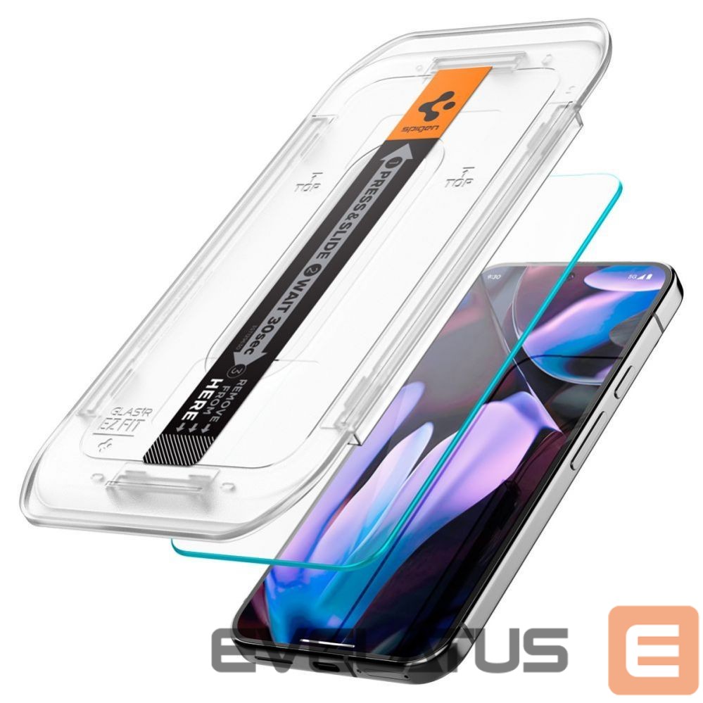 Другой аксессуар для телефона Spigen Spigen Glas.tR EZ Fit Tempered Glass with Applicator for Google Pixel 10 / 10 Pro / 9 / 9 Pro (2 pcs.)