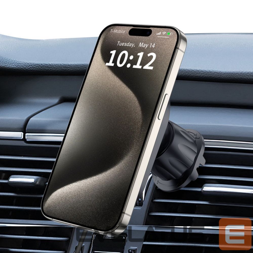 Другой аксессуар для телефона Tech-Protect Tech-Protect MM15W-V6 15W Car Charger Holder with MagSafe for Dashboard and Air Vent - Black