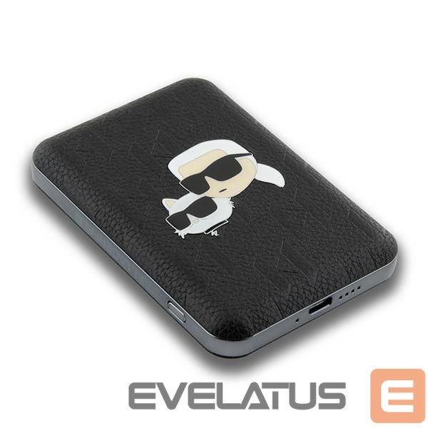 Другой аксессуар для телефона Karl Lagerfeld Karl Lagerfeld Powerbank inductive KLPB5FPGKSKCHK 16W 5000mAh black/black Karl&Choupette Head Pin MagSafe