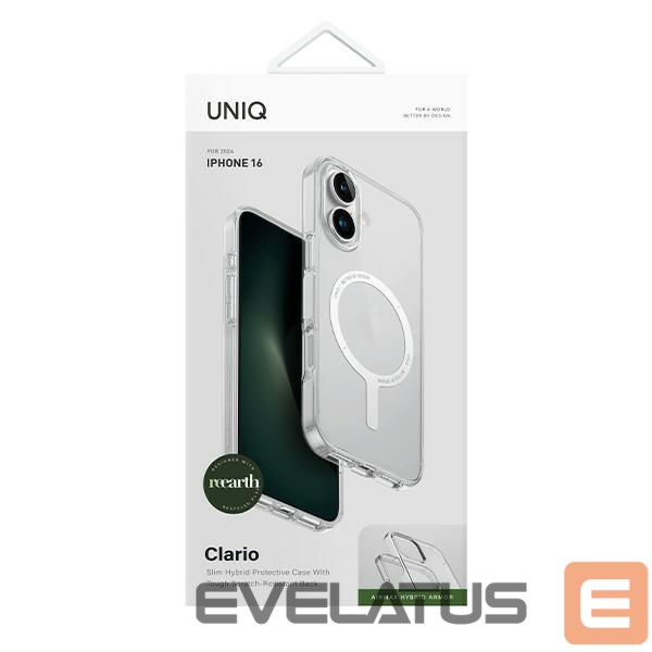 Другой аксессуар для телефона UNIQ Uniq Clario iPhone 16 6.1" Magclick Charging case transparent/lucent clear