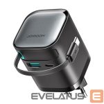 Кабель Joyroom  Joyroom JR-TCL02 65W USB-A USB-C GaN charger with built-in USB-C cable - black 