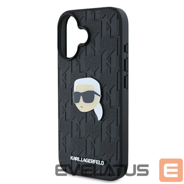 Другой аксессуар для телефона Karl Lagerfeld Karl Lagerfeld Monogram Karl Head Pin iPhone 16 Case - Black