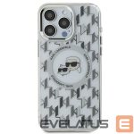 Другой аксессуар для телефона Karl Lagerfeld  Karl Lagerfeld IML Monogram Karl & Choupette Head MagSafe iPhone 16 Pro Case - Clear 