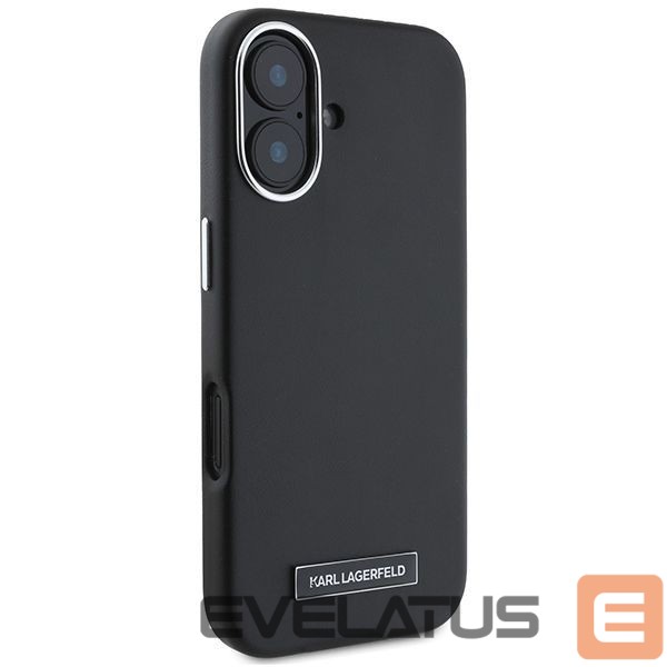 Другой аксессуар для телефона Karl Lagerfeld Karl Lagerfeld FW Metal Plate MagSafe iPhone 16 Plus Case - Black