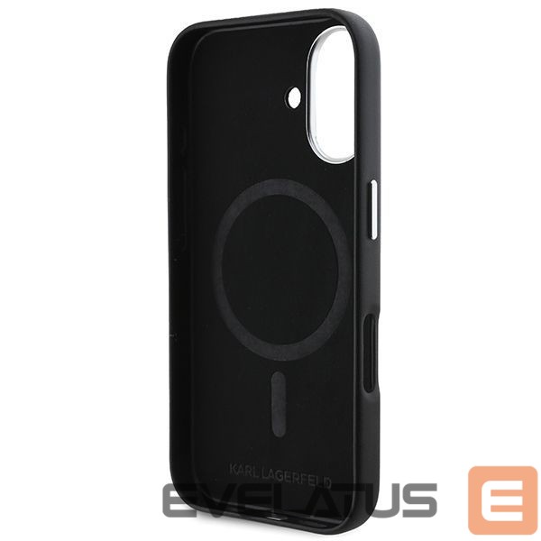 Другой аксессуар для телефона Karl Lagerfeld Karl Lagerfeld FW Metal Plate MagSafe iPhone 16 Plus Case - Black