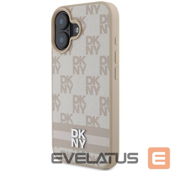 Другой аксессуар для телефона DKNY DKNY Checkered Pattern & Printed Stripes iPhone 16 Case - Pink