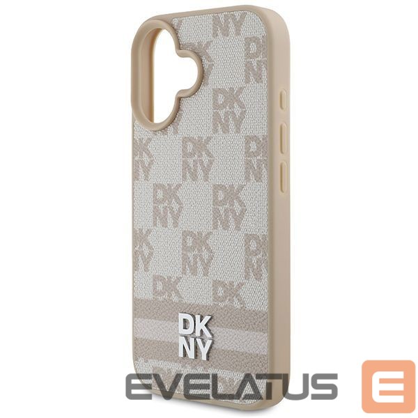 Другой аксессуар для телефона DKNY DKNY Checkered Pattern & Printed Stripes iPhone 16 Case - Pink