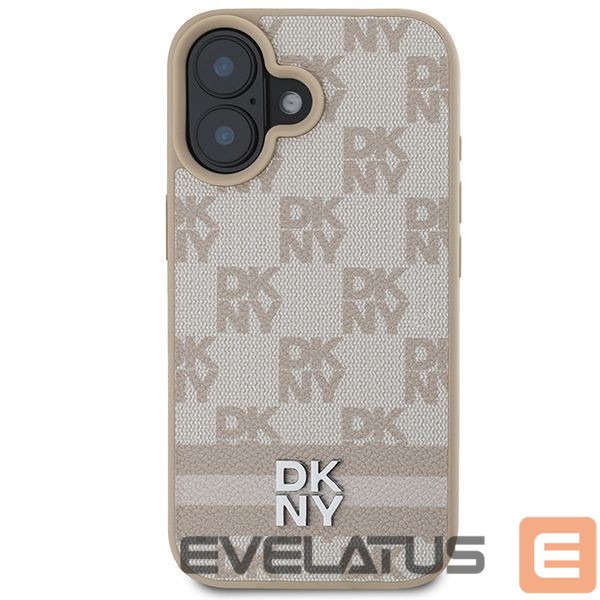Другой аксессуар для телефона DKNY DKNY Checkered Pattern & Printed Stripes iPhone 16 Case - Pink