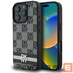 Другой аксессуар для телефона DKNY  DKNY Checkered Pattern & Printed Stripes Case for iPhone 16 Pro Max - Black 