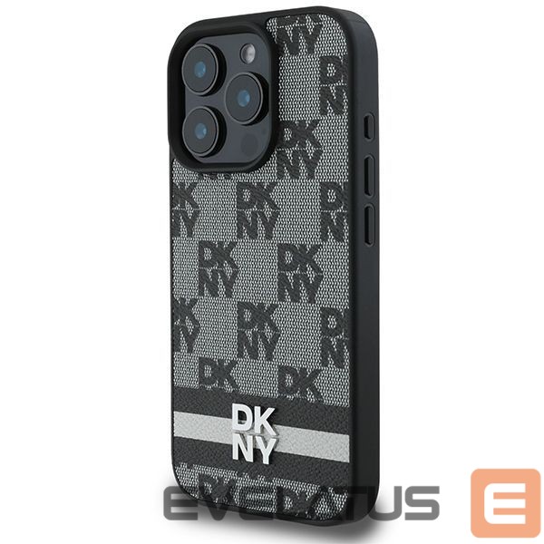 Другой аксессуар для телефона DKNY DKNY Checkered Pattern & Printed Stripes Case for iPhone 16 Pro Max - Black