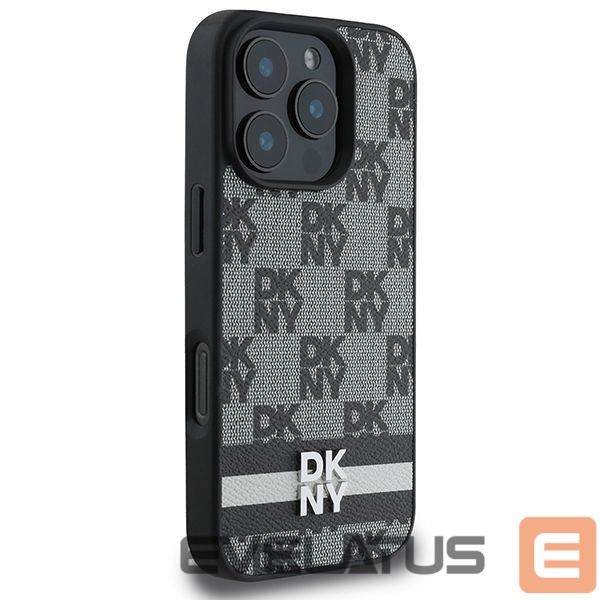 Другой аксессуар для телефона DKNY DKNY Checkered Pattern & Printed Stripes Case for iPhone 16 Pro Max - Black