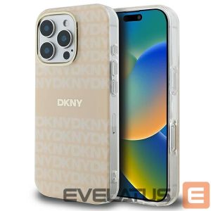 Другой аксессуар для телефона DKNY  DKNY Repeat Texture Pattern & Stripe MagSafe iPhone 16 Pro Case - Pink 