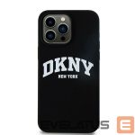 Другой аксессуар для телефона DKNY  DKNY Silicone White Printed Logo MagSafe iPhone 16 Pro Case - Black 