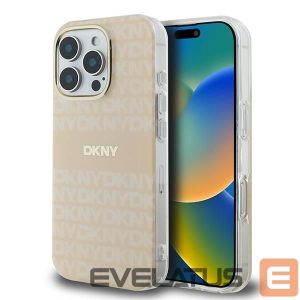 Другой аксессуар для телефона DKNY  DKNY Repeat Texture Pattern With Stripe iPhone 16 Pro Max Case - Pink 