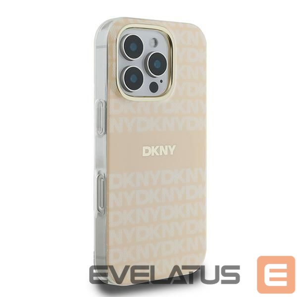 Другой аксессуар для телефона DKNY DKNY Repeat Texture Pattern With Stripe iPhone 16 Pro Max Case - Pink