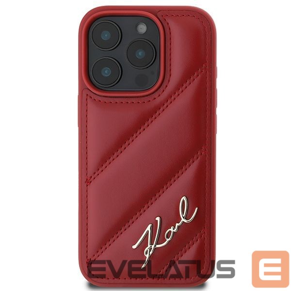 Другой аксессуар для телефона Karl Lagerfeld Karl Lagerfeld Quilted Signature iPhone 16 Pro Case - Red