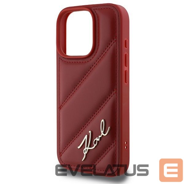 Другой аксессуар для телефона Karl Lagerfeld Karl Lagerfeld Quilted Signature iPhone 16 Pro Case - Red