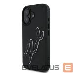 Другой аксессуар для телефона Karl Lagerfeld  Karl Lagerfeld 3D Rubber Signature iPhone 16 Case - Black 