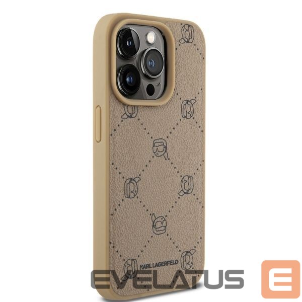 Другой аксессуар для телефона Karl Lagerfeld Karl Lagerfeld Magsafe Karl Head iPhone 15 Pro Case - Beige