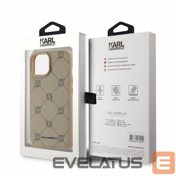 Другой аксессуар для телефона Karl Lagerfeld Karl Lagerfeld Magsafe Karl Head iPhone 15 Case - Beige