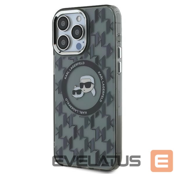 Другой аксессуар для телефона Karl Lagerfeld Karl Lagerfeld IML Monogram Karl & Choupette Head MagSafe Case for iPhone 15 Pro Max - Black