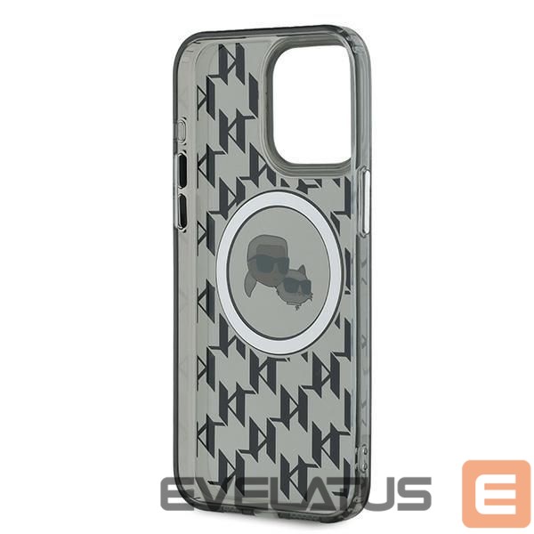 Другой аксессуар для телефона Karl Lagerfeld Karl Lagerfeld IML Monogram Karl & Choupette Head MagSafe Case for iPhone 15 Pro Max - Black