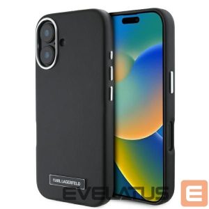 Другой аксессуар для телефона Karl Lagerfeld  Karl Lagerfeld FW Metal Plate MagSafe iPhone 16 Case - Black 