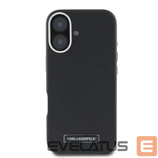 Другой аксессуар для телефона Karl Lagerfeld Karl Lagerfeld FW Metal Plate MagSafe iPhone 16 Case - Black