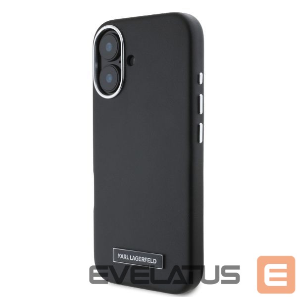 Другой аксессуар для телефона Karl Lagerfeld Karl Lagerfeld FW Metal Plate MagSafe iPhone 16 Case - Black