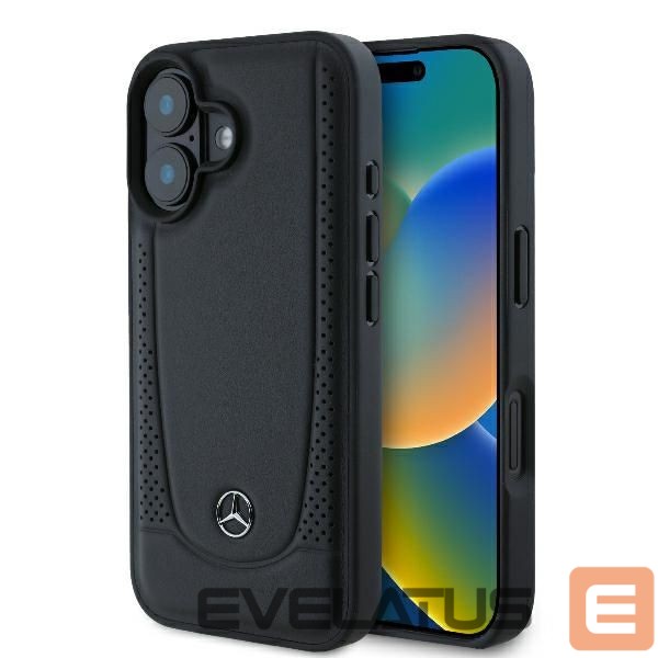Другой аксессуар для телефона Mercedes-Benz Mercedes Leather Urban iPhone 16 Case - Black
