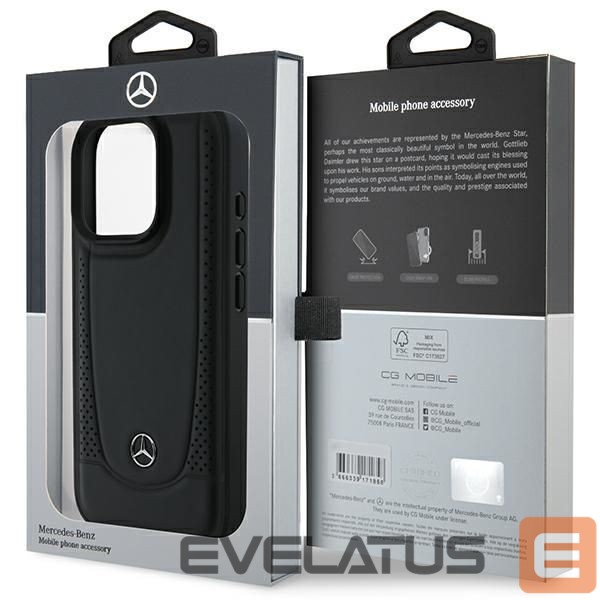 Другой аксессуар для телефона Mercedes-Benz Mercedes Leather Urban Case for iPhone 16 Pro Max - Black