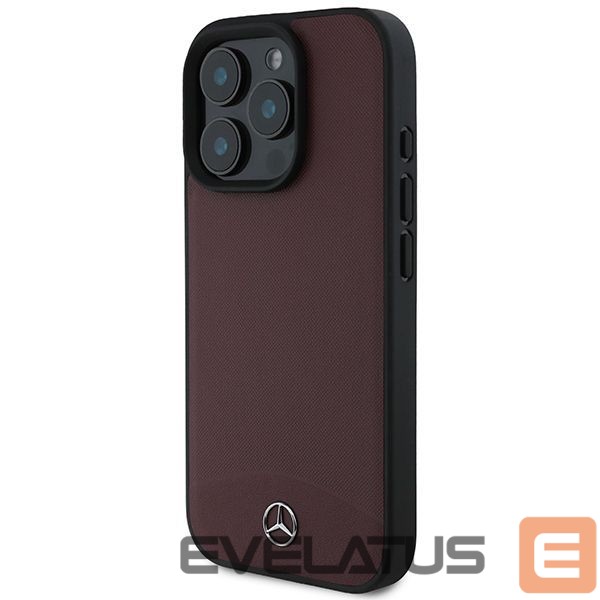 Другой аксессуар для телефона Mercedes-Benz Mercedes Textured And Plain Leather MagSafe case for iPhone 16 Pro - red