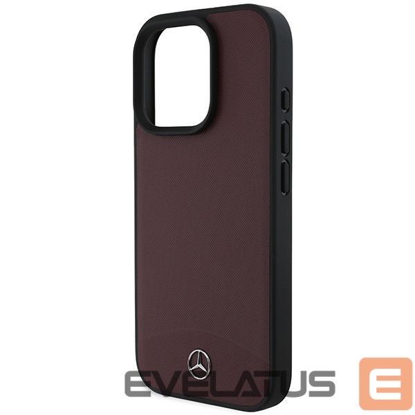 Другой аксессуар для телефона Mercedes-Benz Mercedes Textured And Plain Leather MagSafe case for iPhone 16 Pro - red