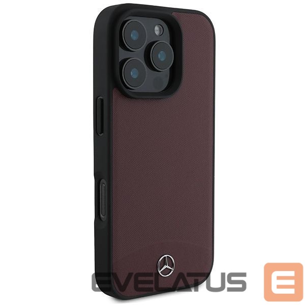 Другой аксессуар для телефона Mercedes-Benz Mercedes Textured And Plain Leather MagSafe case for iPhone 16 Pro - red