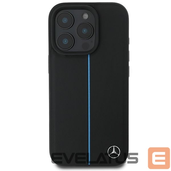 Другой аксессуар для телефона Mercedes-Benz Mercedes MB Blue Line Leather MagSafe iPhone 16 Pro Case - Black