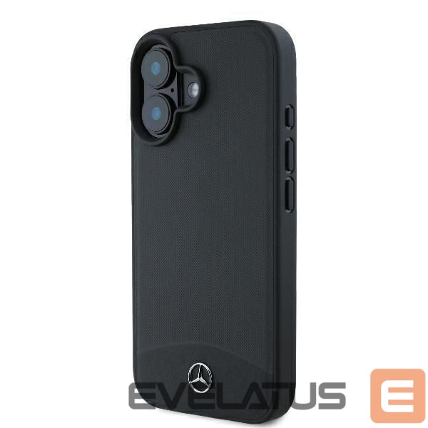 Другой аксессуар для телефона Mercedes-Benz Mercedes Textured And Plain Leather MagSafe case for iPhone 16 - black