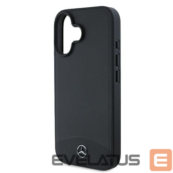 Другой аксессуар для телефона Mercedes-Benz Mercedes Textured And Plain Leather MagSafe case for iPhone 16 - black