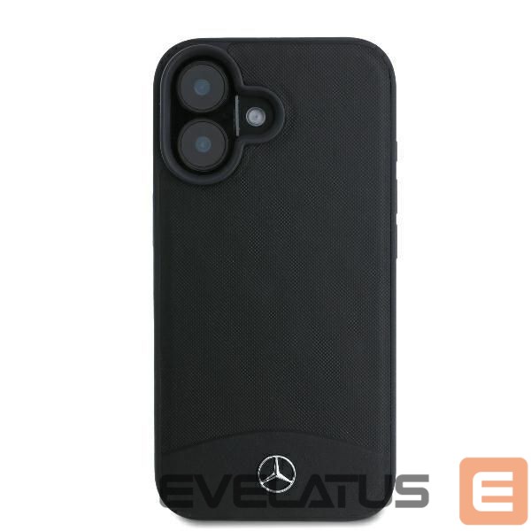 Другой аксессуар для телефона Mercedes-Benz Mercedes Textured And Plain Leather MagSafe case for iPhone 16 - black
