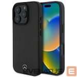 Другой аксессуар для телефона Mercedes-Benz  Mercedes Textured And Plain Leather MagSafe case for iPhone 16 Pro Max - black 