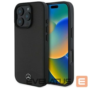 Другой аксессуар для телефона Mercedes-Benz  Mercedes Textured And Plain Leather MagSafe case for iPhone 16 Pro Max - black 