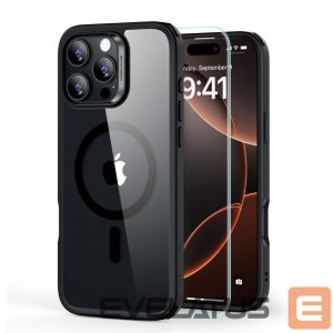 Другой аксессуар для телефона ESR  ESR Classic Hybrid Halolock MagSafe Case + Tempered Glass for iPhone 16 Pro - Clear with Black Frame 
