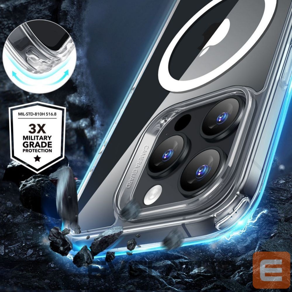 Другой аксессуар для телефона ESR ESR Classic Hybrid Halolock MagSafe Case + Tempered Glass for iPhone 16 Pro Max - Clear