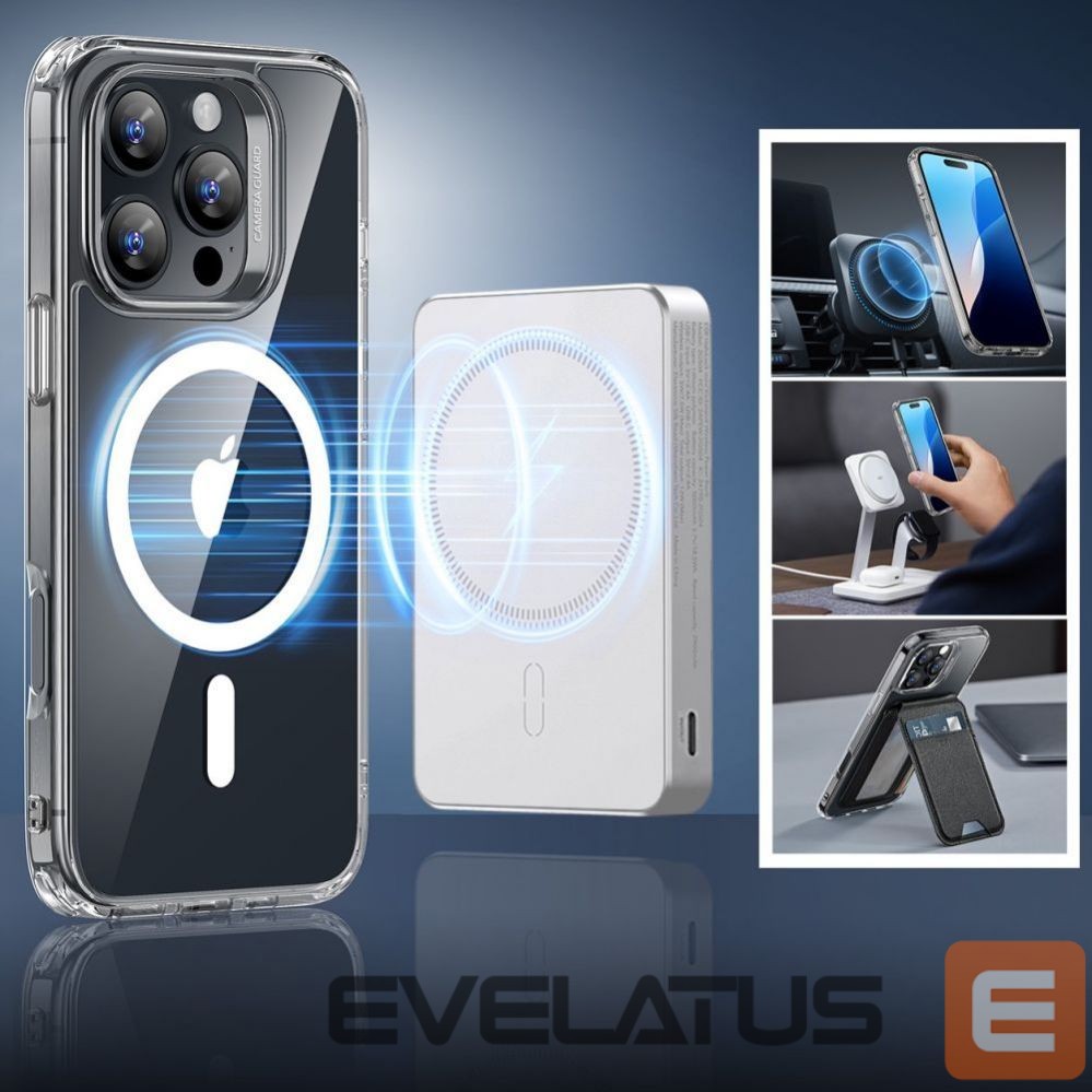 Другой аксессуар для телефона ESR ESR Classic Hybrid Halolock MagSafe Case + Tempered Glass for iPhone 16 Pro Max - Clear